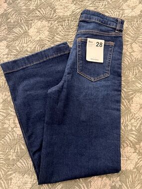 Reformation Bex Dark Blue Denim Jeans